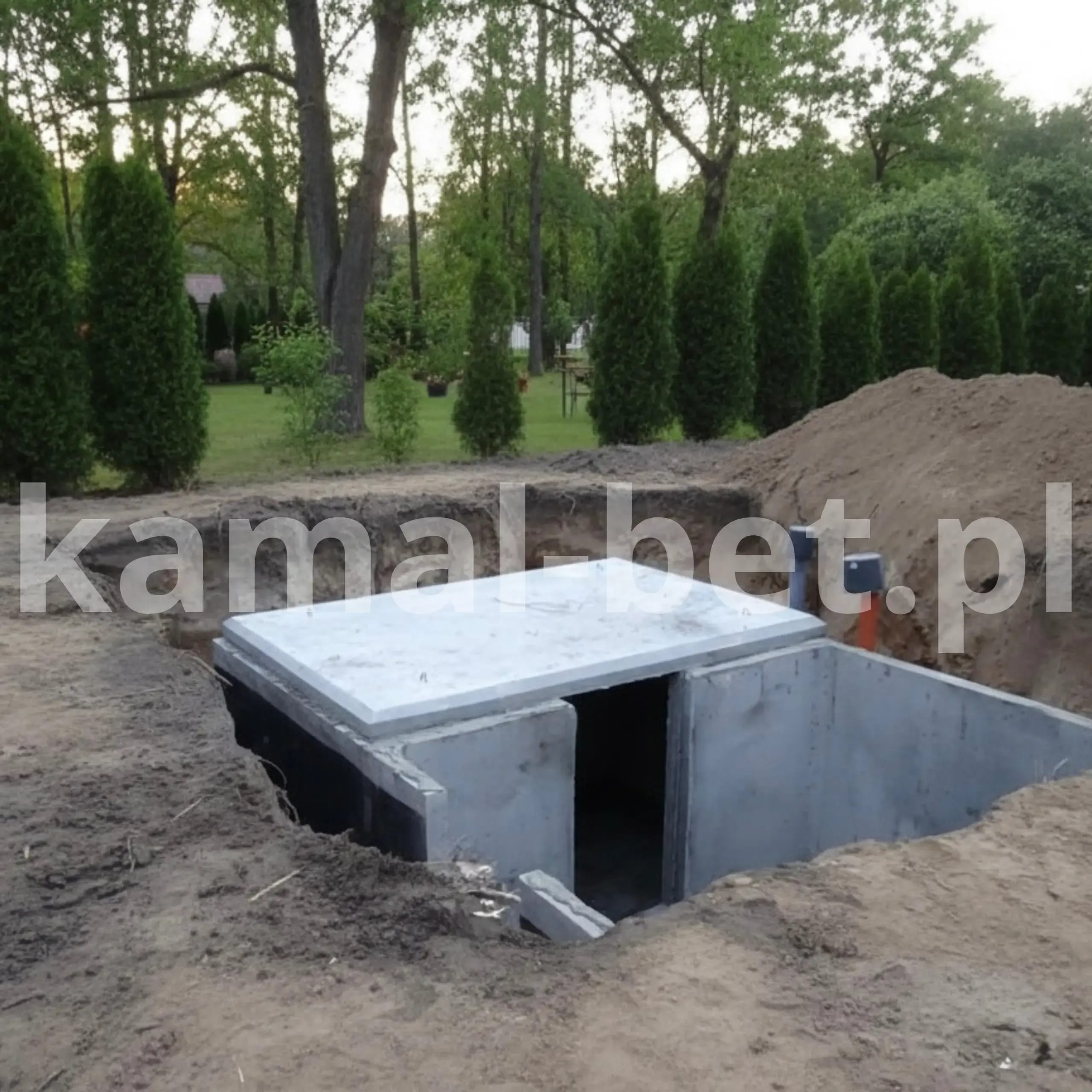 montaz-stropu-piwniczki-betonowej-w-ziemi