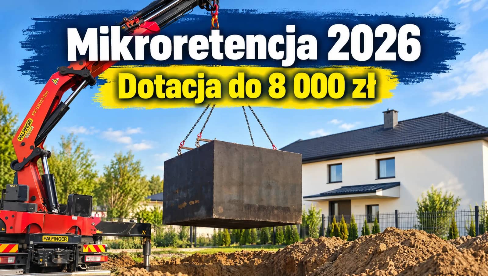 Mikroretencja 2026 zamiast programu Moja Woda - dotacja do 8 000 zł na deszczówkę